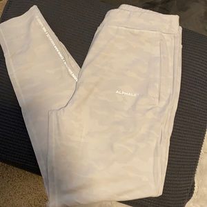 Alphalete silver camo tapered joggers